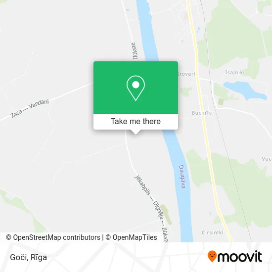 Goči map