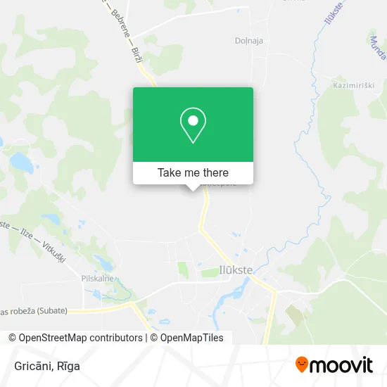 Gricāni map