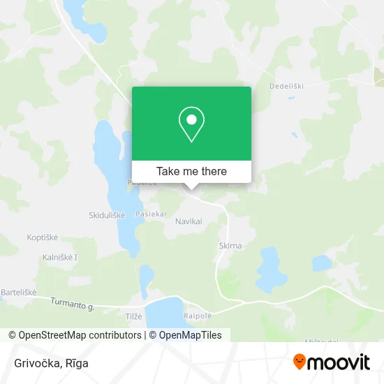 Grivočka map
