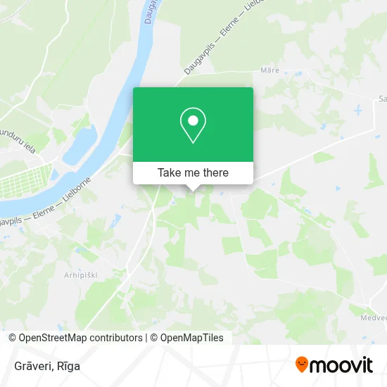 Grāveri map