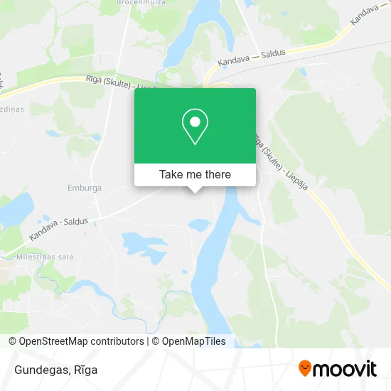 Gundegas map