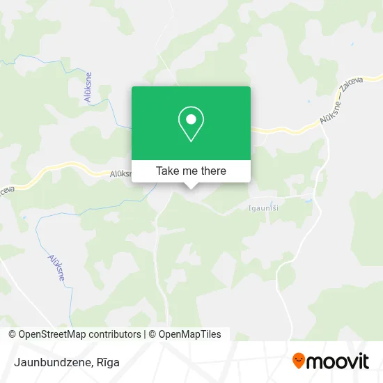 Jaunbundzene map