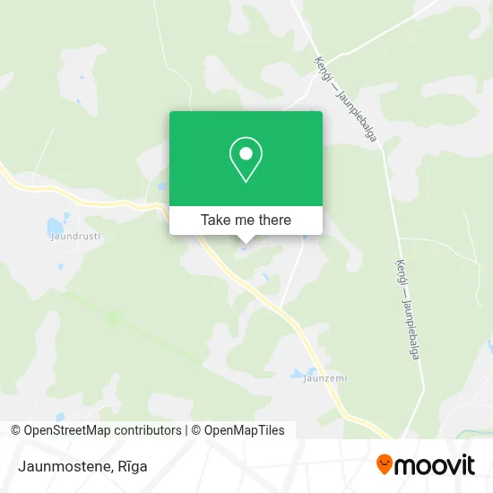 Jaunmostene map
