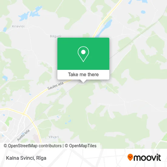 Kalna Svinci map