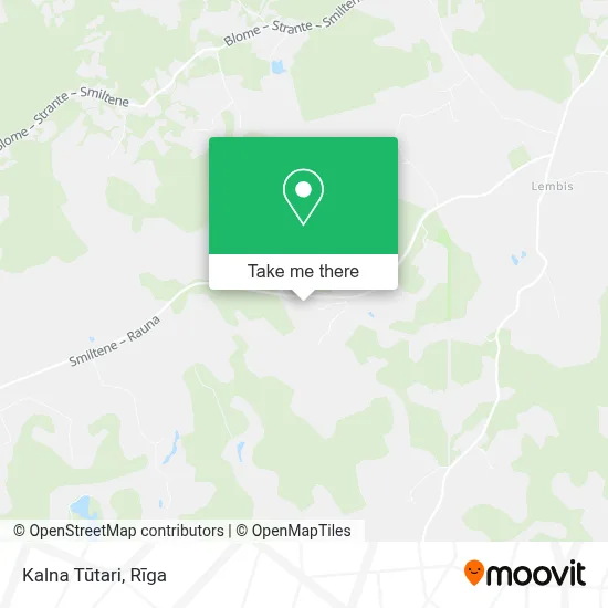 Kalna Tūtari map