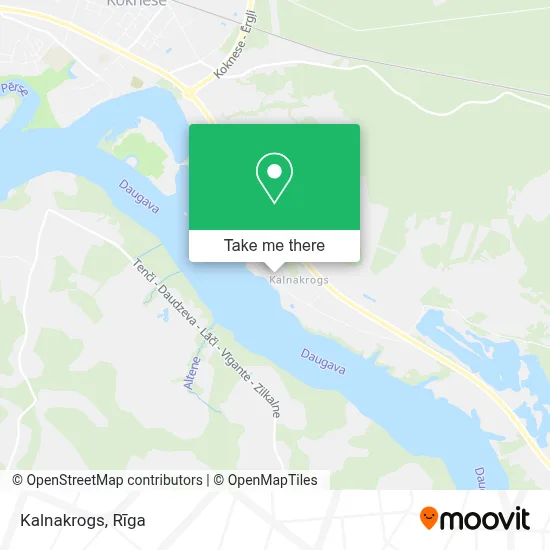 Kalnakrogs map