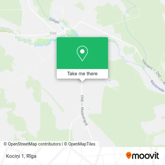 Kociņi 1 map