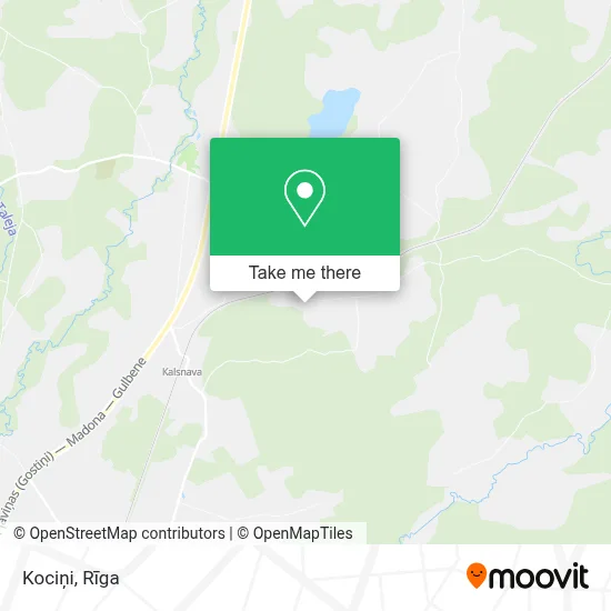 Kociņi map