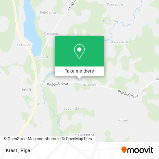 Krasti map