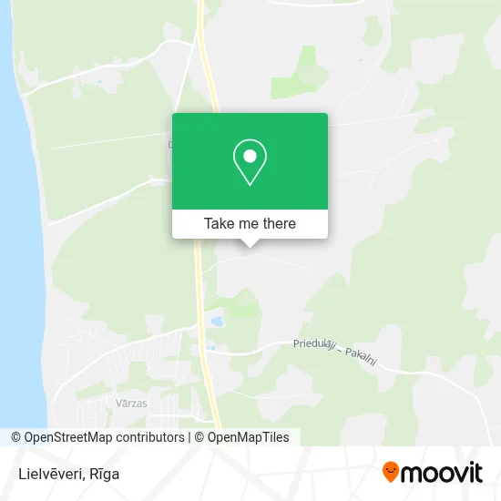 Lielvēveri map