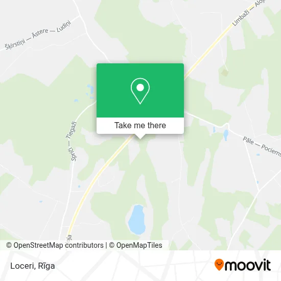 Loceri map