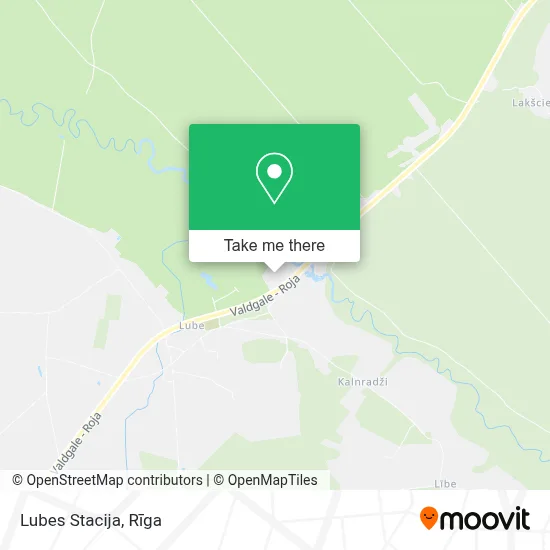 Lubes Stacija map