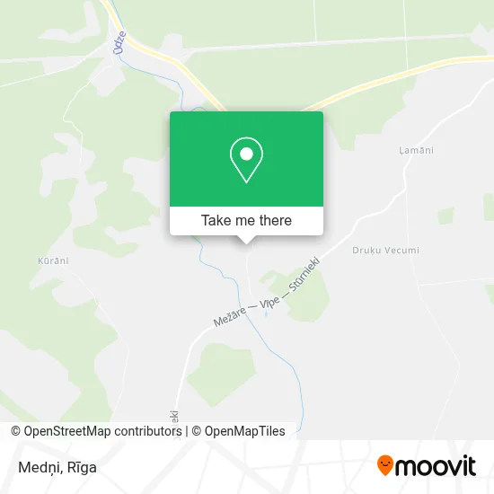 Medņi map