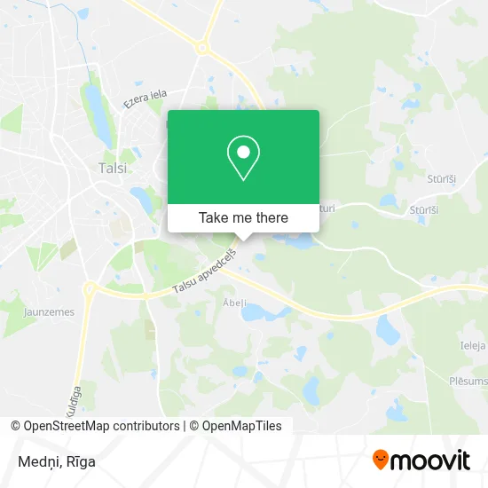 Medņi map