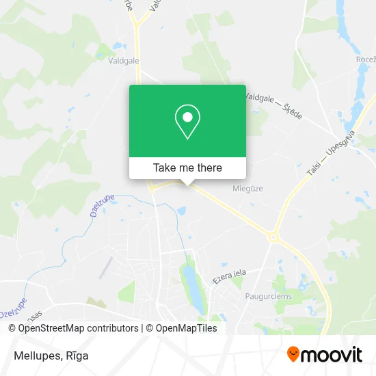 Mellupes map