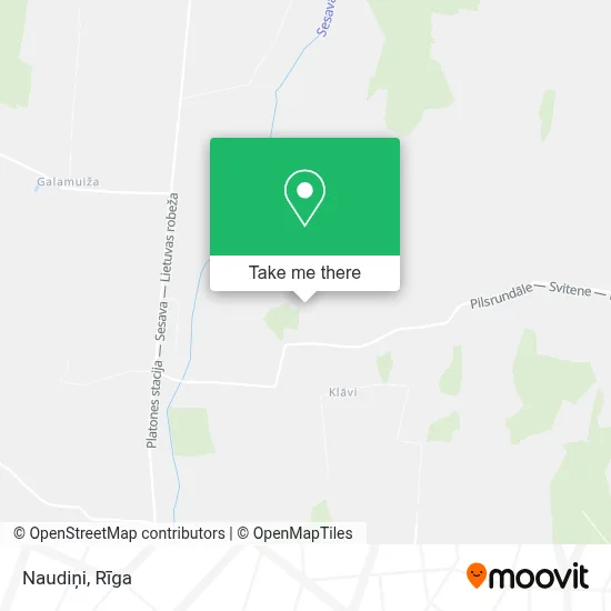 Naudiņi map
