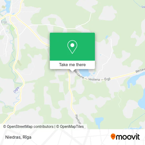 Niedras map