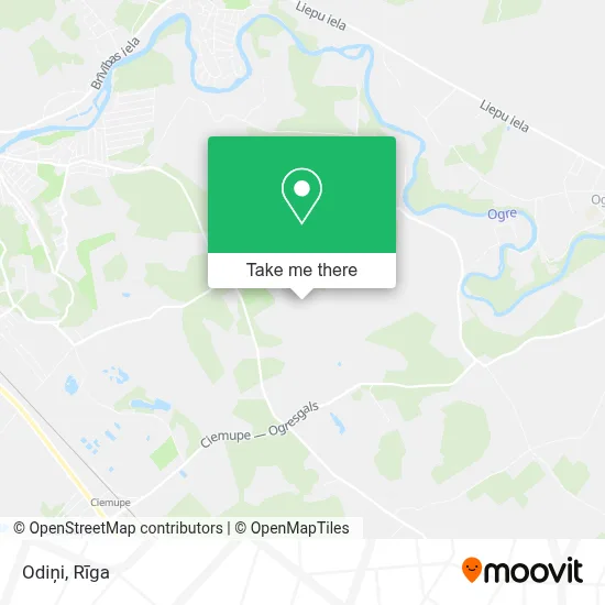 Odiņi map