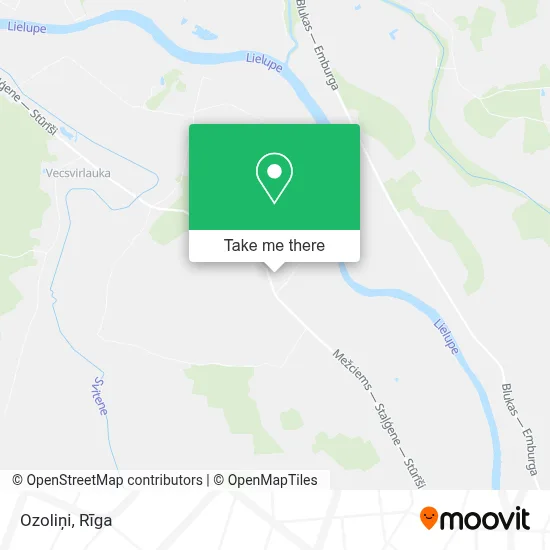 Ozoliņi map