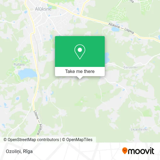 Ozoliņi map