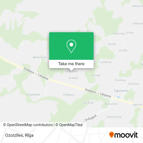 Ozolzīles map