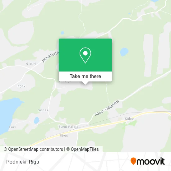 Podnieki map