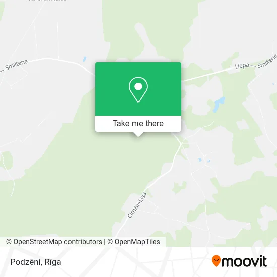 Podzēni map