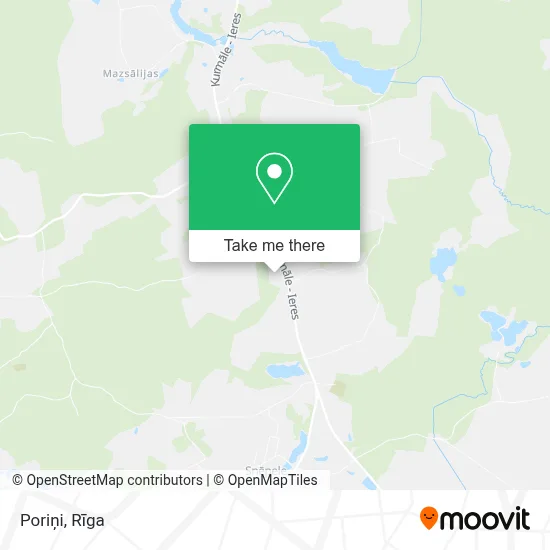 Poriņi map