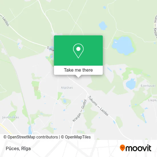 Pūces map