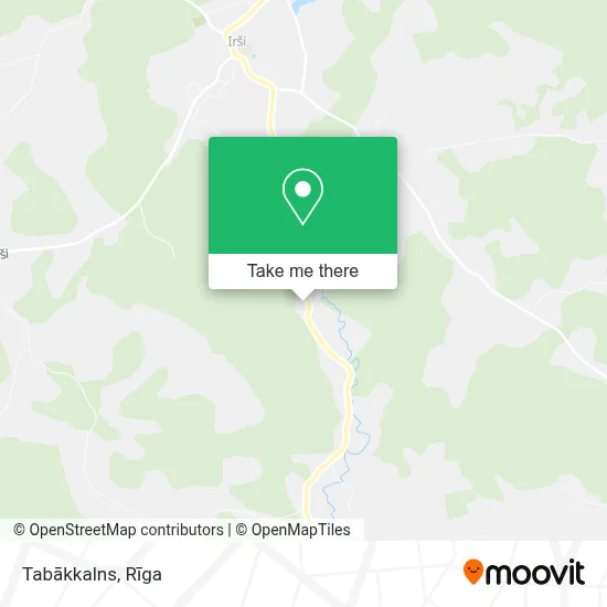 Tabākkalns map