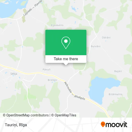 Tauriņi map