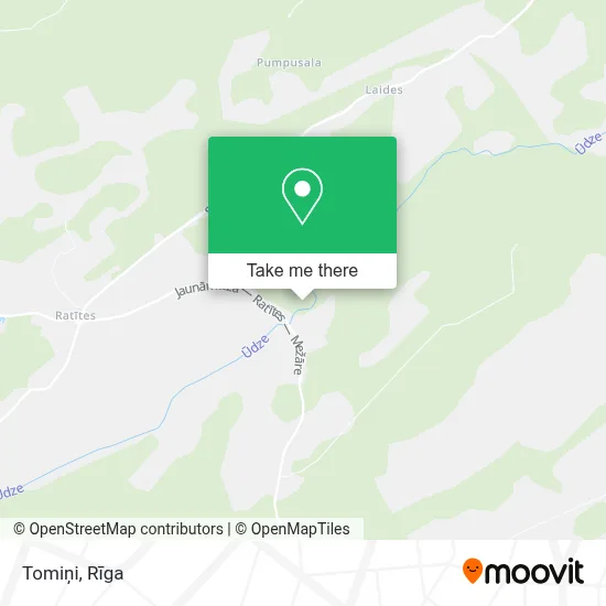 Tomiņi map