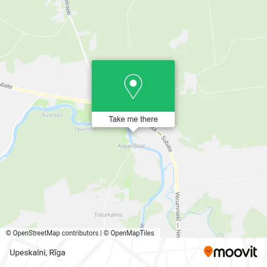 Upeskalni map