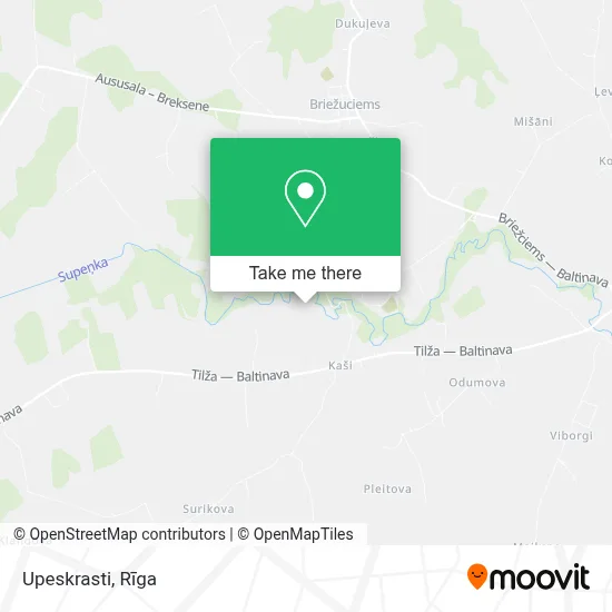 Upeskrasti map