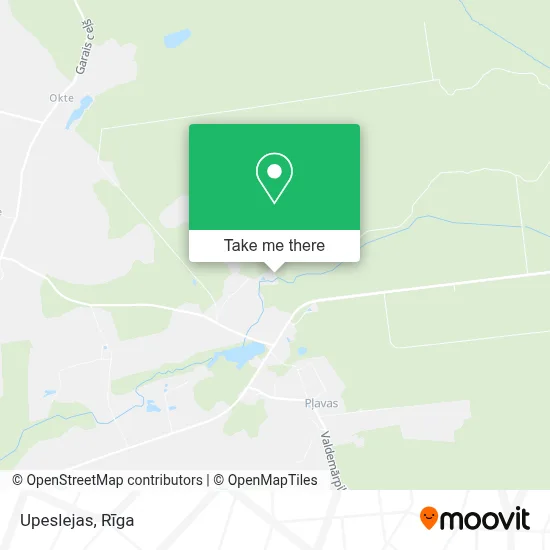 Upeslejas map