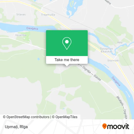 Upmaļi map