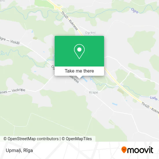 Upmaļi map