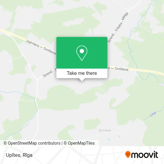 Upītes map