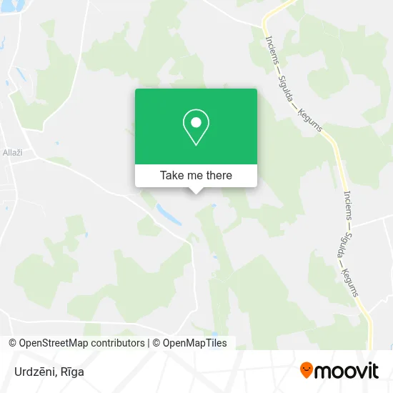 Urdzēni map