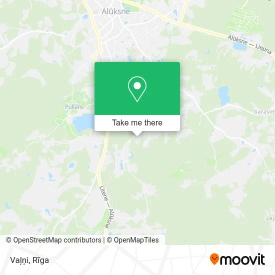 Vaļņi map