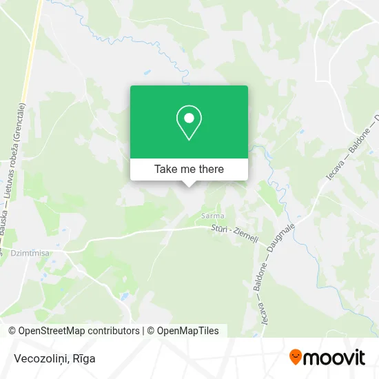Vecozoliņi map