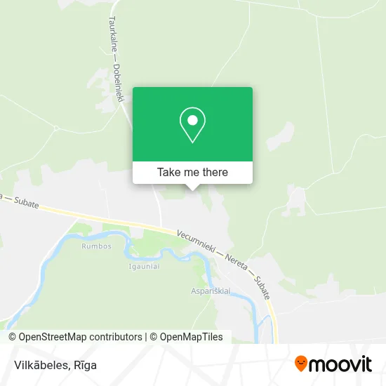 Vilkābeles map