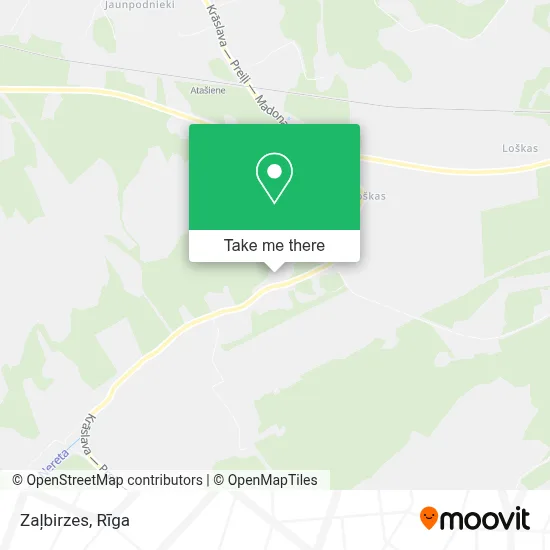 Zaļbirzes map