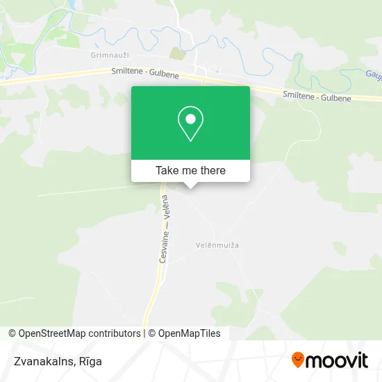 Zvanakalns map