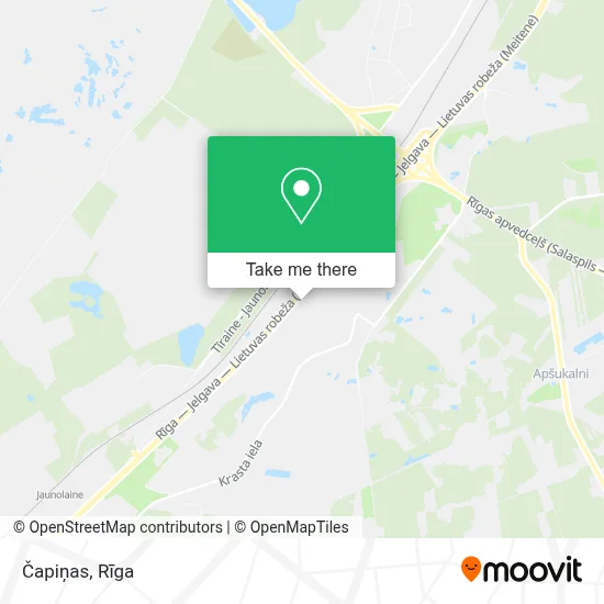 Čapiņas map
