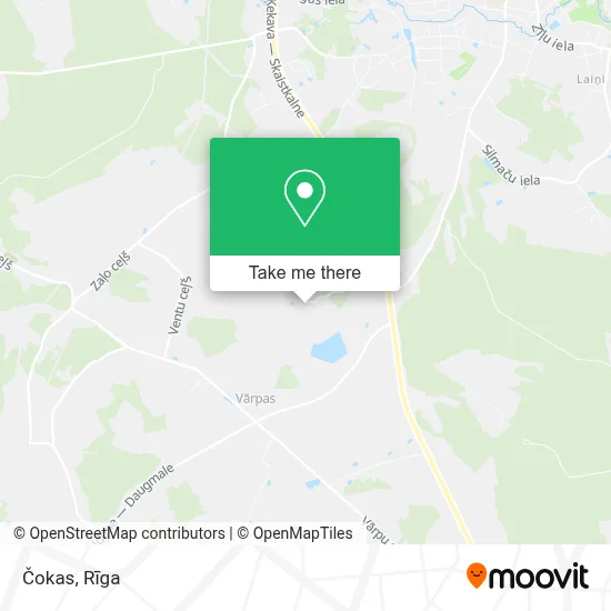 Čokas map
