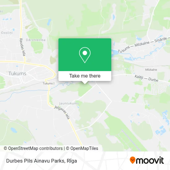 Durbes Pils Ainavu Parks map