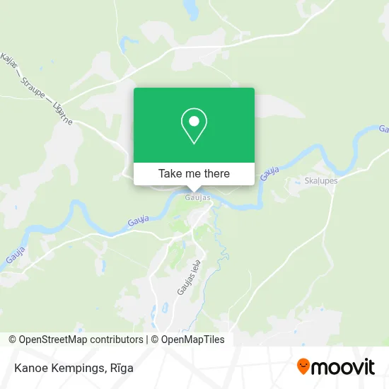 Kanoe Kempings map