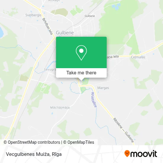 Vecgulbenes Muiža map