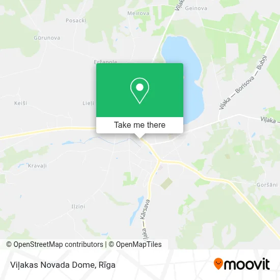 Viļakas Novada Dome map